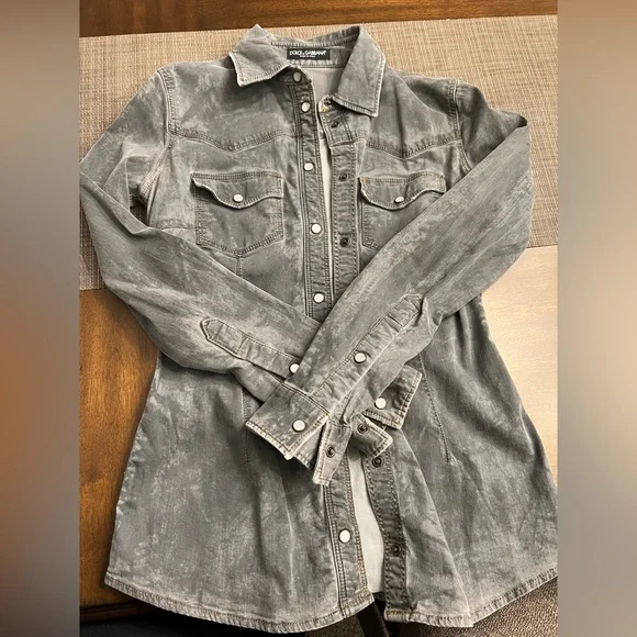 Dolce Gabbana Tops Dolce Gabbana Denim Shirt Poshmark